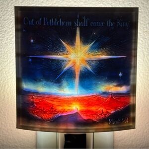 Starry Night Light with Biblical Verse